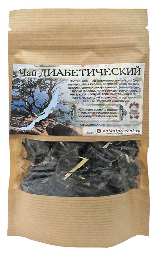 Иван-Чай фермент. "Диабетический", 50 г с Байкала