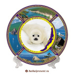 Тарелка 15 см "Коллаж-4. Байкал. Белёк" с Байкала