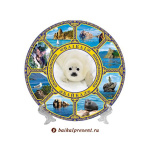 Тарелка 10 см "Коллаж-8. Байкал. Белёк" с Байкала