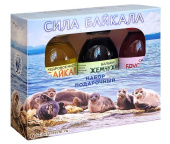 Набор "Сила Байкала" (кедровое масло, сироп и бальзам по 100 мл) с Байкала