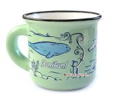 Кружка "мини" "Байкал", зел., фарфор с Байкала