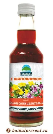 Сироп "Байкальский целитель № 5" (иммуностимулирующий, на сахаре) с Байкала