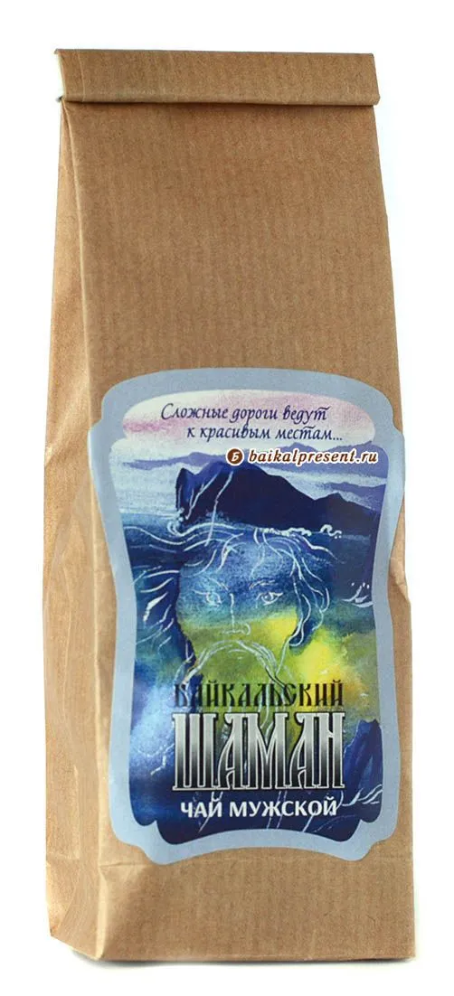 Фиточай мужской "Байкальский шаман", 30 г, в крафт./фольг. пакете с Байкала