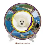 Тарелка 15 см "Коллаж-4. Байкал. Белёк" с Байкала