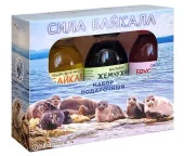 Набор "Сила Байкала" (кедровое масло, сироп и бальзам по 100 мл) с Байкала