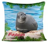 Подушка 35х35 "Байкал. Нерпа" с Байкала