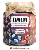 Джем голубично-клюквенный  с кедровыми орешками, 250 г с Байкала